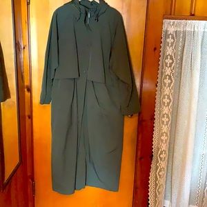 L.L. Bean Hooded Storm coat- olive green color